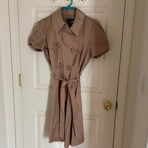 INC International Concepts Beige Trench Dress
